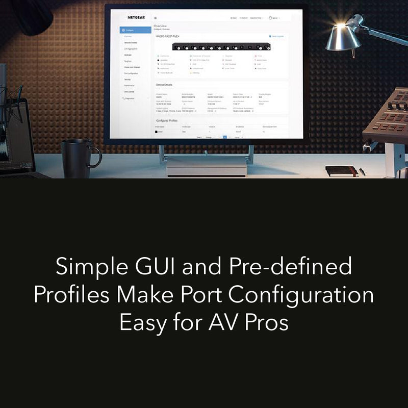 NETGEAR AV Line M4250-9G1F-PoE+ (GSM4210PD) 8x1G PoE+ 110W 1x1G and 1xSFP Managed Switch