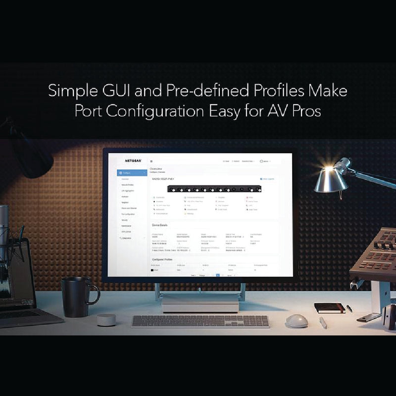 NETGEAR AV Line M4250-10G2XF-PoE++ (GSM4212UX) 8x1G Utra90 PoE++ 802.3bt 720W 2x1G and 2xSFP+ Managed Switch