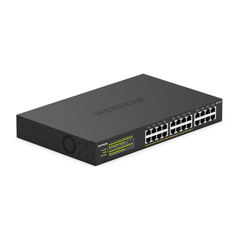 NETGEAR GS324P 24-Port Gigabit Ethernet Unmanaged PoE+ Switch - with 16 x PoE+ @ 190W, Desktop/Wallmount