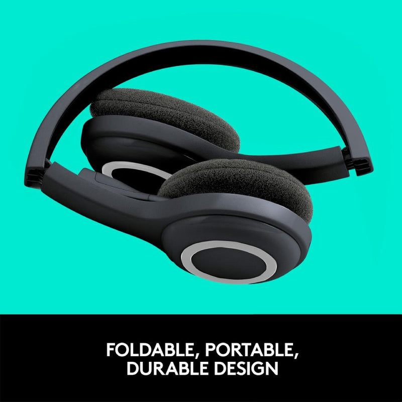 Logitech H600 Fold and Go Wireless Headset with 6 Hour Battery Life