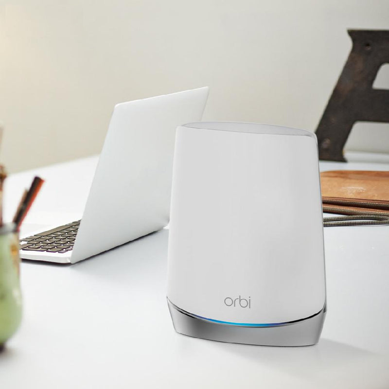 NETGEAR Orbi Whole Home Tri-Band Mesh WiFi 6 System RBK754 – Router with 3 Satellite Extenders | Coverage up to 10,000 sq. ft. and 40+ Devices | AX4200 (Up to 4.2Gbps)