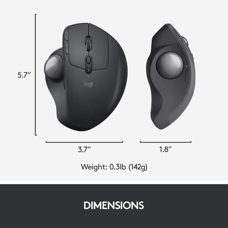 Logitech MX ERGO Advanced Wireless Trackball with Logitech FLOW Technology