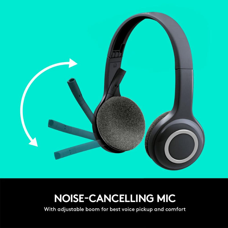Logitech H600 Fold and Go Wireless Headset with 6 Hour Battery Life