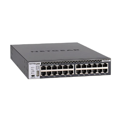 NETGEAR 24-Port Fully Managed Switch M4300-24X 24x, 10GBASE-T, 4x SFP+, Half-Width Stackable, ProSAFE Lifetime Protection (XSM4324CS)