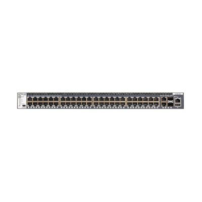 NETGEAR 48-Port Fully Managed Switch M4300-52G, 48x1G, 2x10GBASE-T, 2xSFP+, Stackable, ProSAFE Lifetime Protection (GSM4352S) 