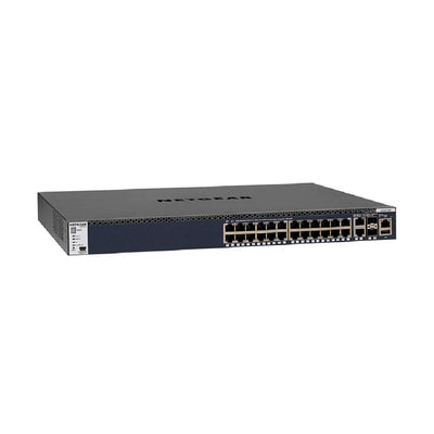NETGEAR 24-Port Fully Managed Switch M4300-28G, 24x1G, 2x10GBASE-T, 2xSFP+, Stackable, ProSAFE Lifetime Protection (GSM4328S)