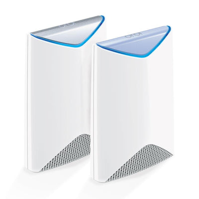 NETGEAR Orbi Pro Tri-Band Mesh WiFi System SRK60 - Router & Extender Replacement covers up to 5,000 sq. ft, 2 Pack, 3Gbps Speed Router & 1 Satellite