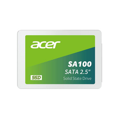 Acer SA100 SATA lll SSD, up to 1.92 TB, 3D NAND flash memory IC, market-proven controller, max read speed 560MB/s, 3-year warranty