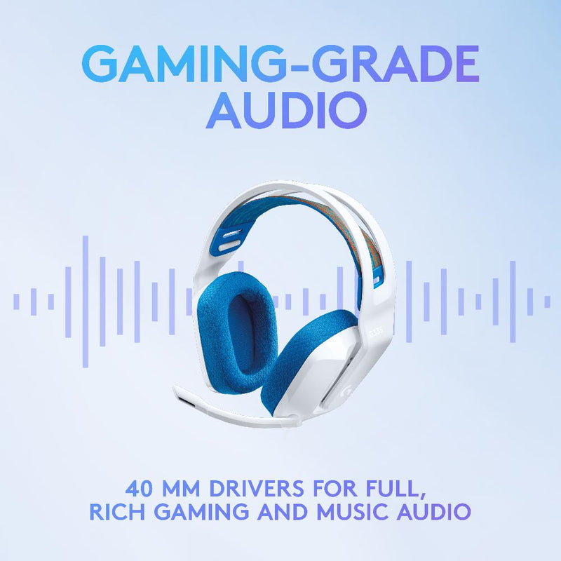 LOGITECH G335 WIRED GAMING HEADSET- WHITE