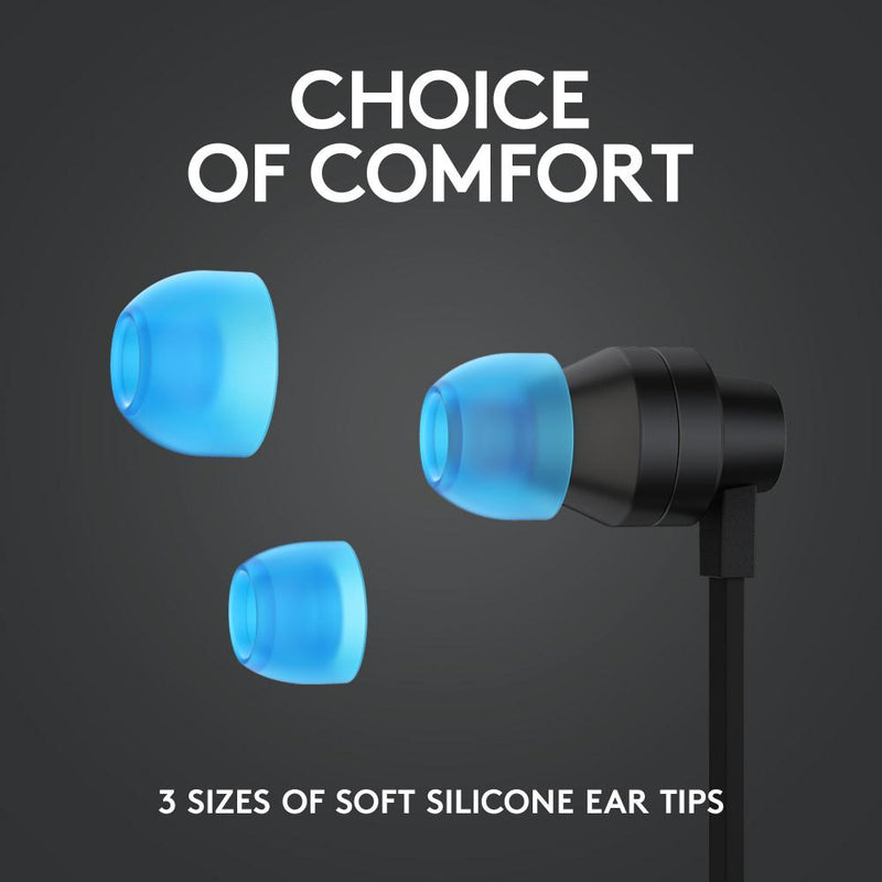 Logitech G333 Gaming Earphones with dual audio drivers, in-line mic and volume control, compatible with PC/PS/Xbox/Nintendo/Mobile with 3.5mm Aux or USB-C Port