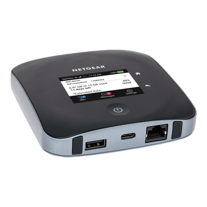 NETGEAR Nighthawk M2 Mobile Hotspot 4G LTE Router MR2100 - Download Speeds of up 2 Gbps, Wi-Fi Connect Up to 20 Devices, Create a WLAN Anywhere, Unlocked to Use Any SIM Card