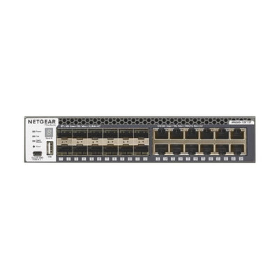 NETGEAR 24-Port Fully Managed Switch M4300-12X12F, 24x10G, 12x10GBASE-T, 12xSFP+, Half-Width Stackable, ProSAFE Lifetime Protection (XSM4324S)