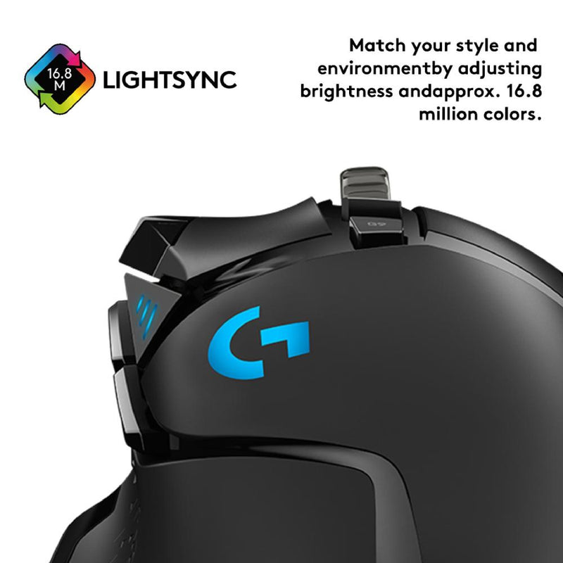 G502 HERO High Performance RGB Gaming Mouse with 11 Programmable Buttons and Personalized Weight and Balance Tuning with (5) 3.6g Weights