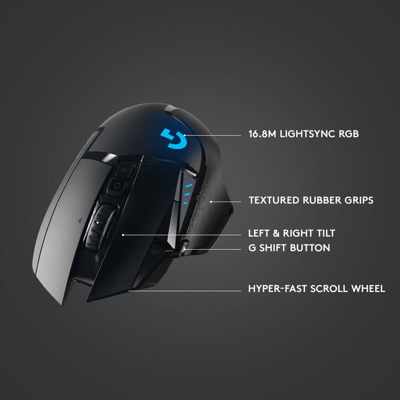 G502 LIGHTSPEED Wireless Gaming Mouse w/ HERO sensor and tunable weights