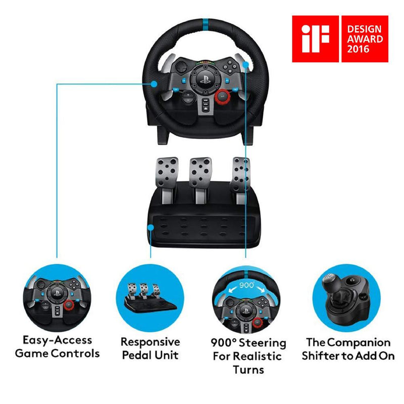 Logitech G Dual-Motor Feedback Driving Force G29 Gaming Racing Wheel