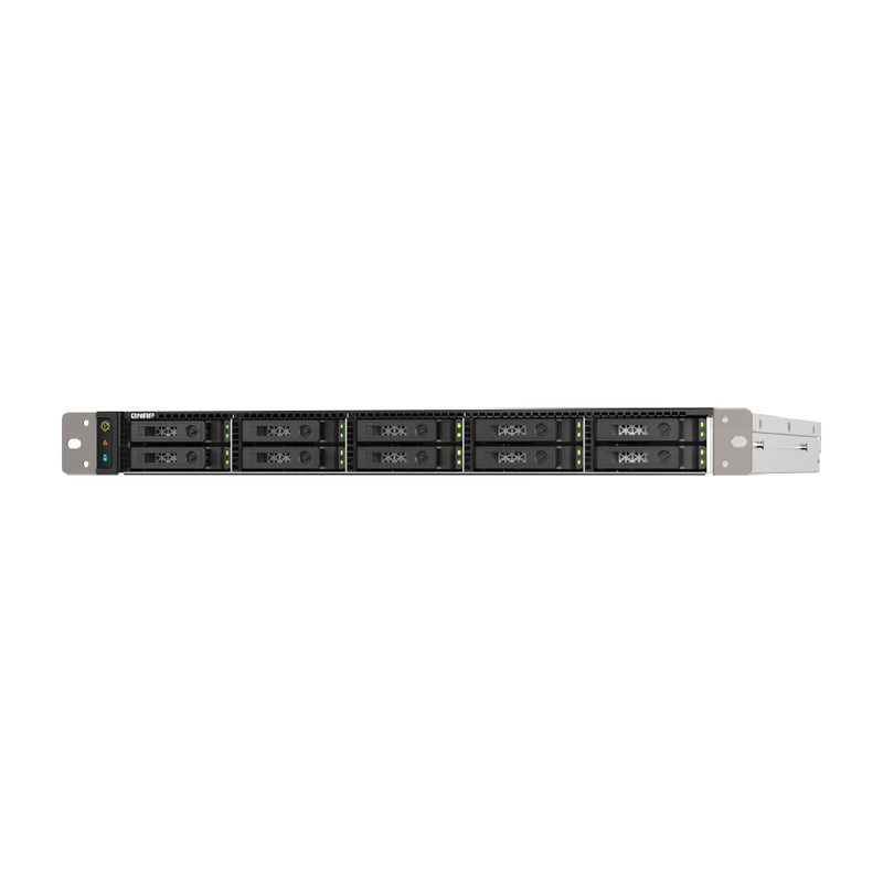 QNAP TS-h1090FU ZFS-based, 1U high-density U.2 NVMe PCIe Gen 4 / SATA 6Gbps SSD all-flash storage