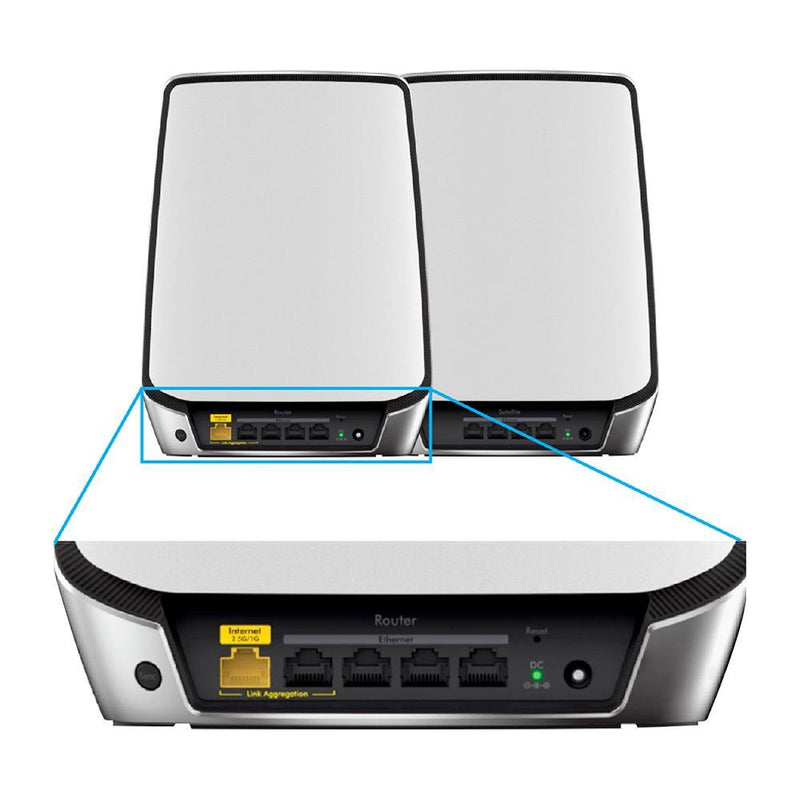 NETGEAR Orbi RBK854 Ultra-Performance Tri-Band Mesh WiFi 6 System - AX6000 (1 Router + 3 Satellites)