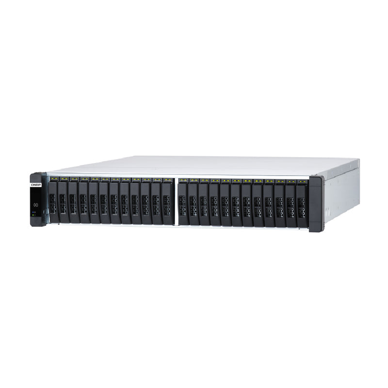 QNAP ES2486dc-2142IT 24 Bay Enterprise ZFS 3U rackmount NAS powered by Intel® Xeon® D -2142IT 8 cores/16 threads processor
