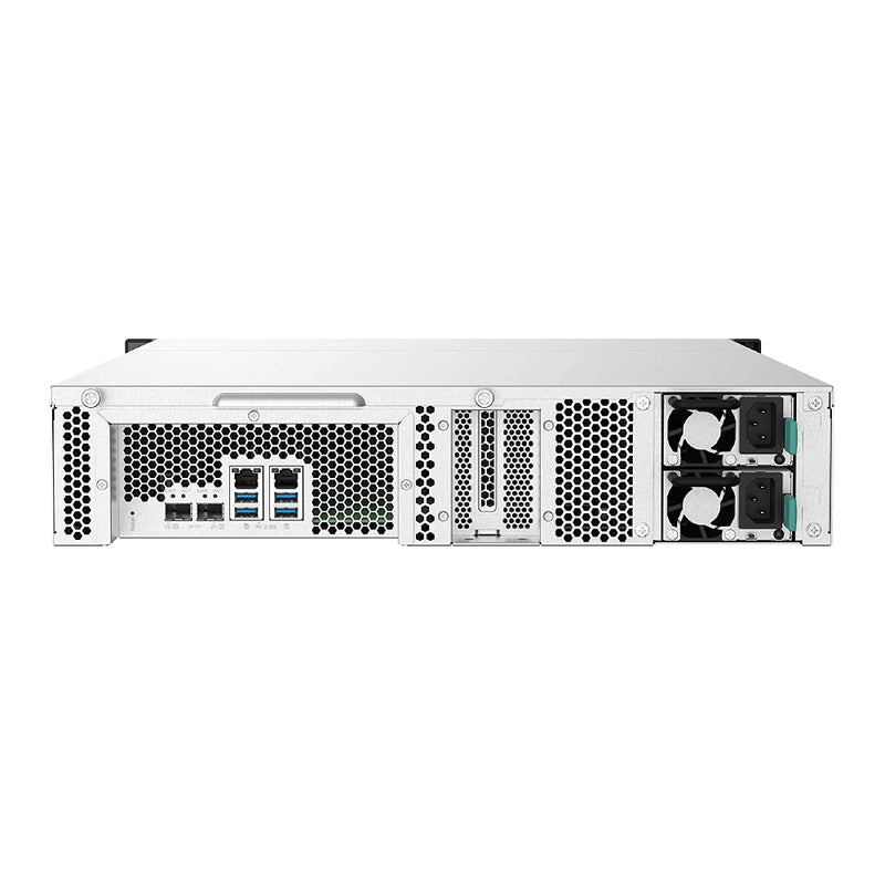 QNAP TS-832PXU-RP-4G 8 Bay Quad-core 1.7GHz rackmount NAS with dual 10GbE SFP+ and redundant power supply