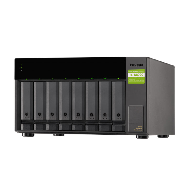 QNAP TL-D800C 8 Bay USB 3.2 Gen2 Type-C high-capacity JBOD storage enclosure