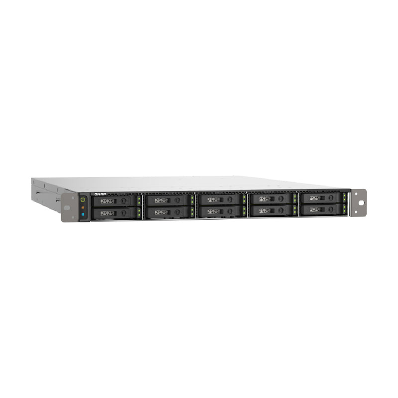 QNAP TS-h1090FU ZFS-based, 1U high-density U.2 NVMe PCIe Gen 4 / SATA 6Gbps SSD all-flash storage