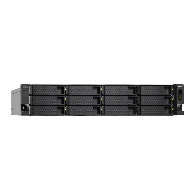 QNAP TL-R1200C-RP 12 Bay Rackmount USB 3.2 Gen 2 Type-C high-capacity JBOD storage enclosure with redundant power