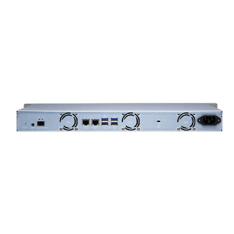 QNAP TS-431XeU 4 Bay Short depth rackmount NAS with quad-core CPU and 10GbE SFP+ port