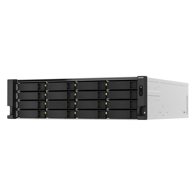 QNAP TS-h2287XU-RP-E2336-32G 22 Bay 3U Rackmount Hybrid NAS, powered by an Intel® Xeon® E processor and 10GbE port