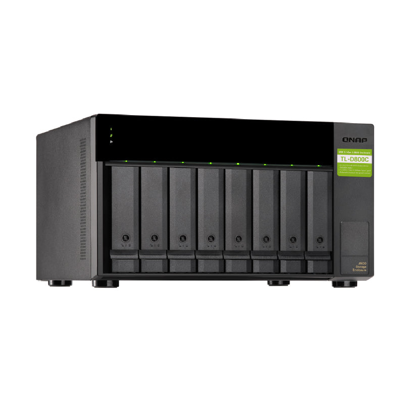 QNAP TL-D800C 8 Bay USB 3.2 Gen2 Type-C high-capacity JBOD storage enclosure