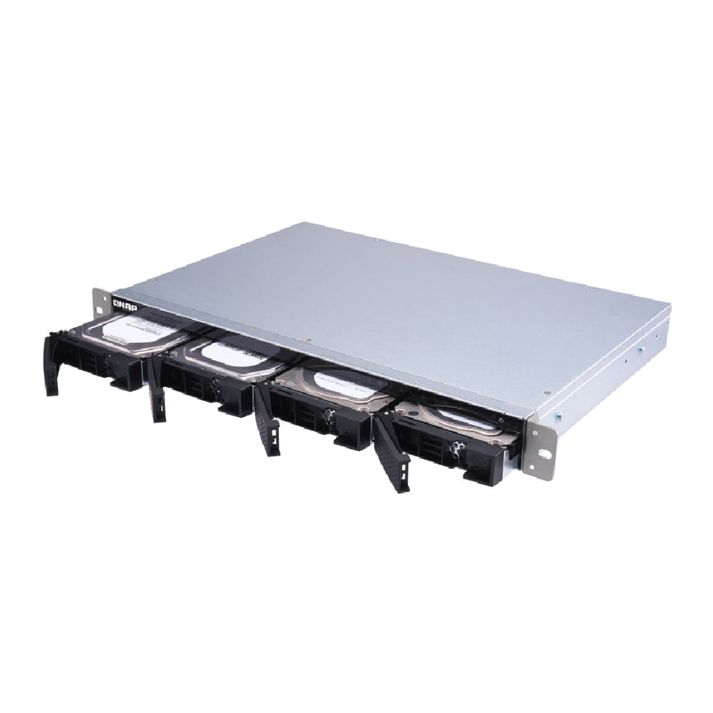 QNAP TS-431XeU 4 Bay Short depth rackmount NAS with quad-core CPU and 10GbE SFP+ port