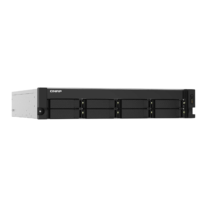 QNAP TS-832PXU-RP-4G 8 Bay Quad-core 1.7GHz rackmount NAS with dual 10GbE SFP+ and redundant power supply