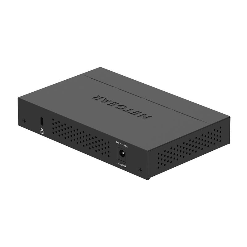 NETGEAR GS305PP 5-Port Gigabit Ethernet Unmanaged PoE+ Switch - with 4 x PoE @ 83W, Desktop, Sturdy Metal Fanless Housing