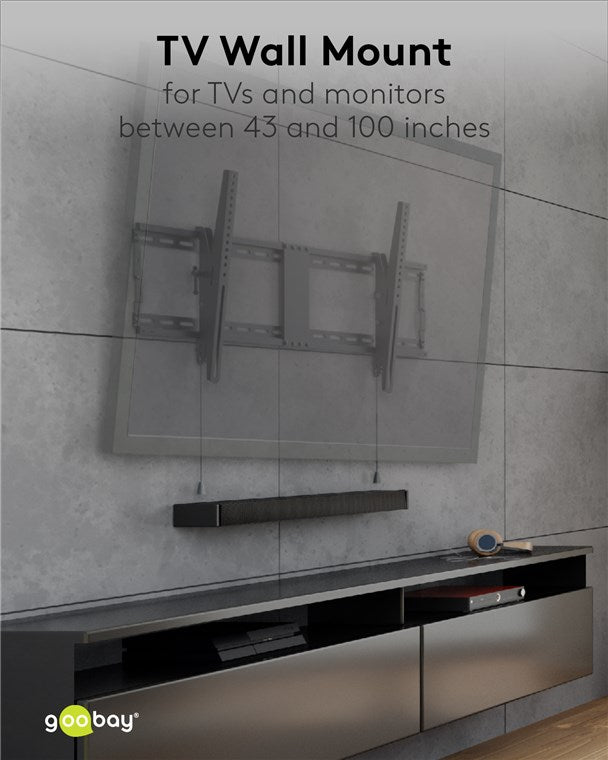 GOOBAY TV Wall Mount Pro Tilt XL (43-100 Inch)