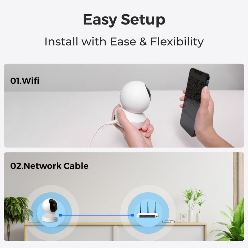 Reolink E1 3MP: Affordable Super HD Indoor WiFi PT Security Camera