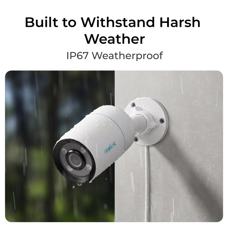 REOLINK ColorX Series CX810: 8MP Outdoor Camera, True Color Night Vision, PoE, 3000K Adjustable Warm Light