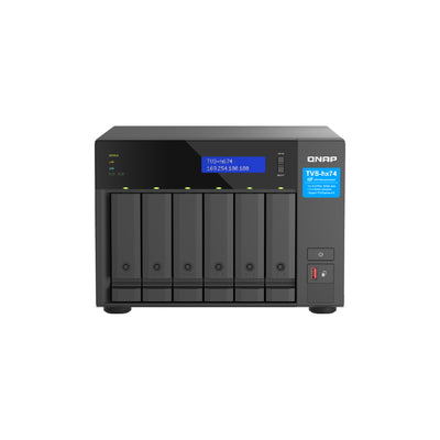 QNAP TVS-h674-i3-16G 6 Bay ZFS Tower NAS powered by Intel® Core™ i3
