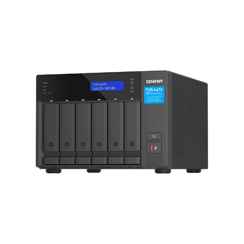 QNAP TVS-h674-i5-32G 6 Bay ZFS Tower NAS powered by Intel® Core™ i5