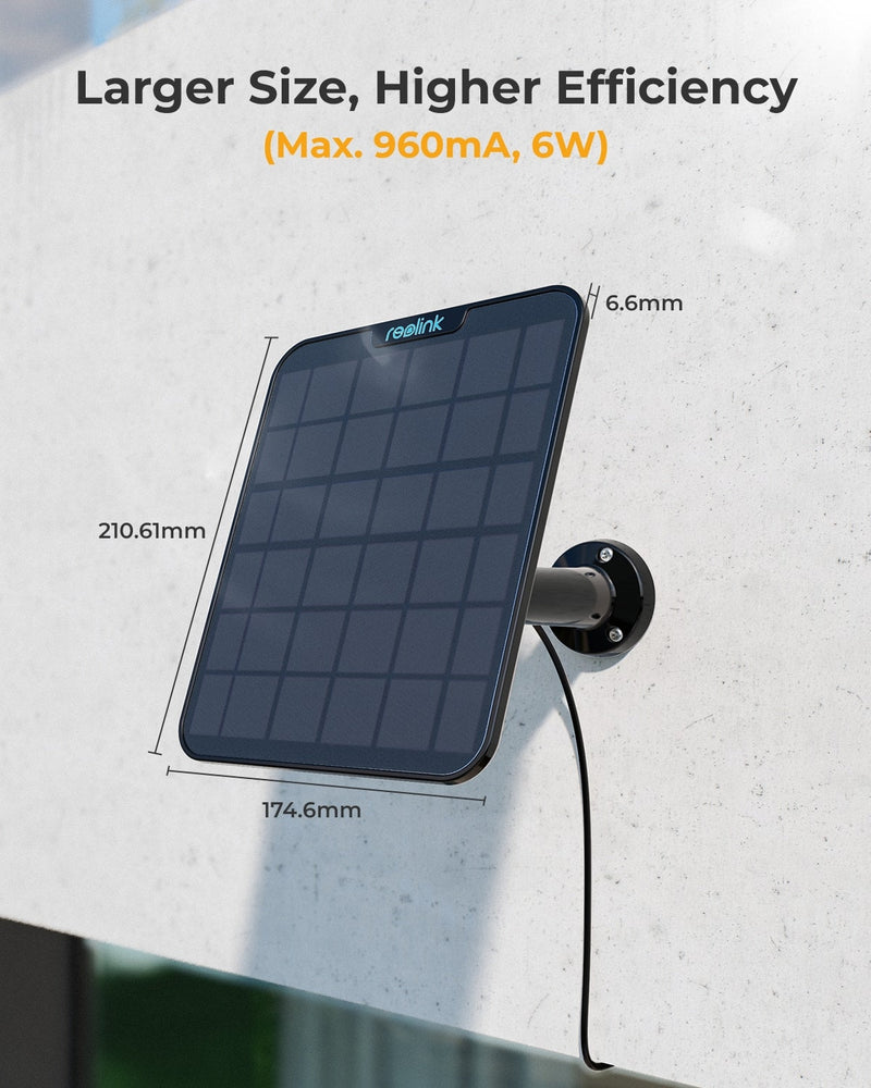 REOLINK Solar Panel 2 (Black): Reliable Power for Your Security
