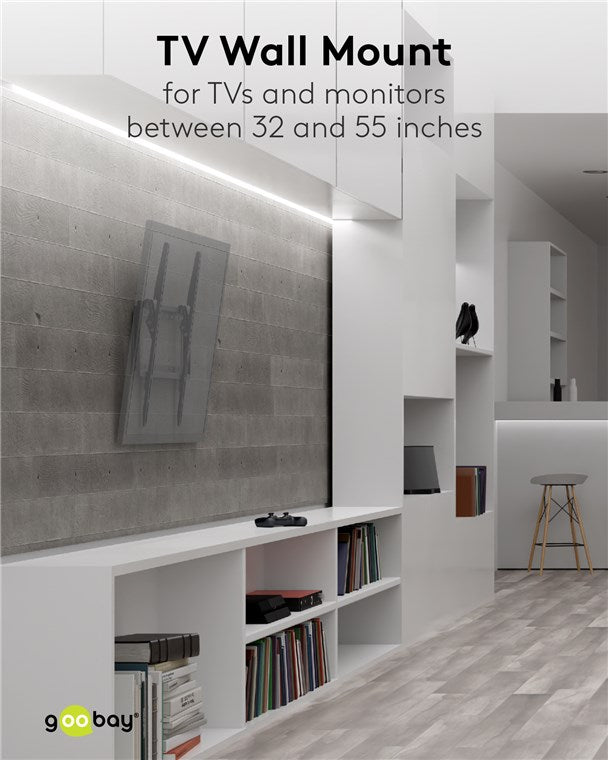GOOBAY TV Wall Mount Basic TILT (M) for TVs from 32" to 55"