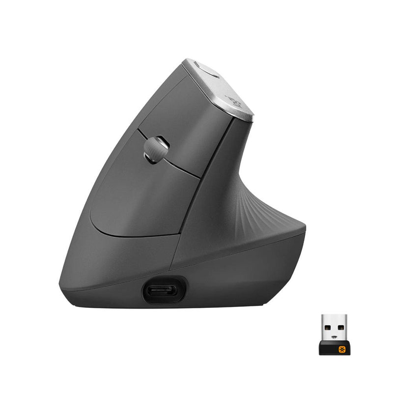 Logitech MX Vertical Ergonomic Mouse for Stress Injury Care 
