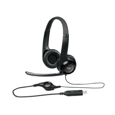 Logitech H390 USB Headset with Inline Audio Control (Work From Home, Home Based Learning, Audio Video Conferencing)