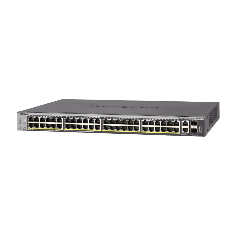 NETGEAR GS752TXP 52-Port Gigabit/10G Stackable Smart Managed Pro PoE S ...