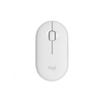 Logitech Pebble M350 Wireless Mouse with Bluetooth or 2.4 GHz Receiver, Silent, Slim Computer Mouse with Quiet Click For Laptop, Notebook, iPad, PC and Mac(Off-White)