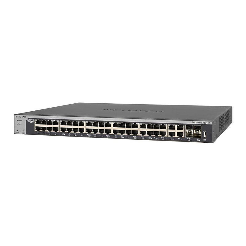 NETGEAR XS748T 48-Port 10G Ethernet Smart Managed Pro Switch - with 4 x 10Gigabit SFP+, Desktop/Rackmount, and ProSAFE Limited Lifetime Protection