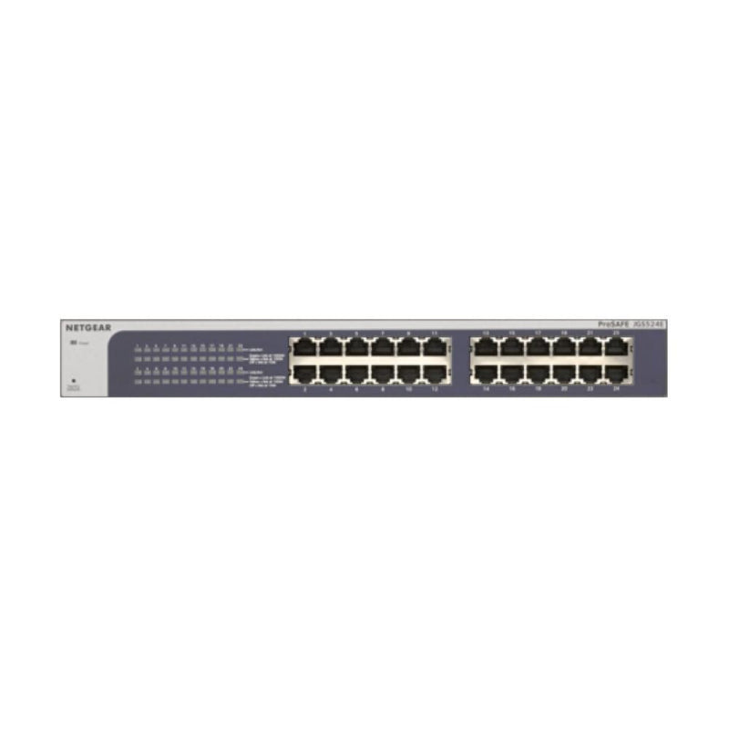 NETGEAR JGS524E 24-Port Gigabit Ethernet Plus Switch - Managed, Desktop or Rackmount, and Limited Lifetime Protection