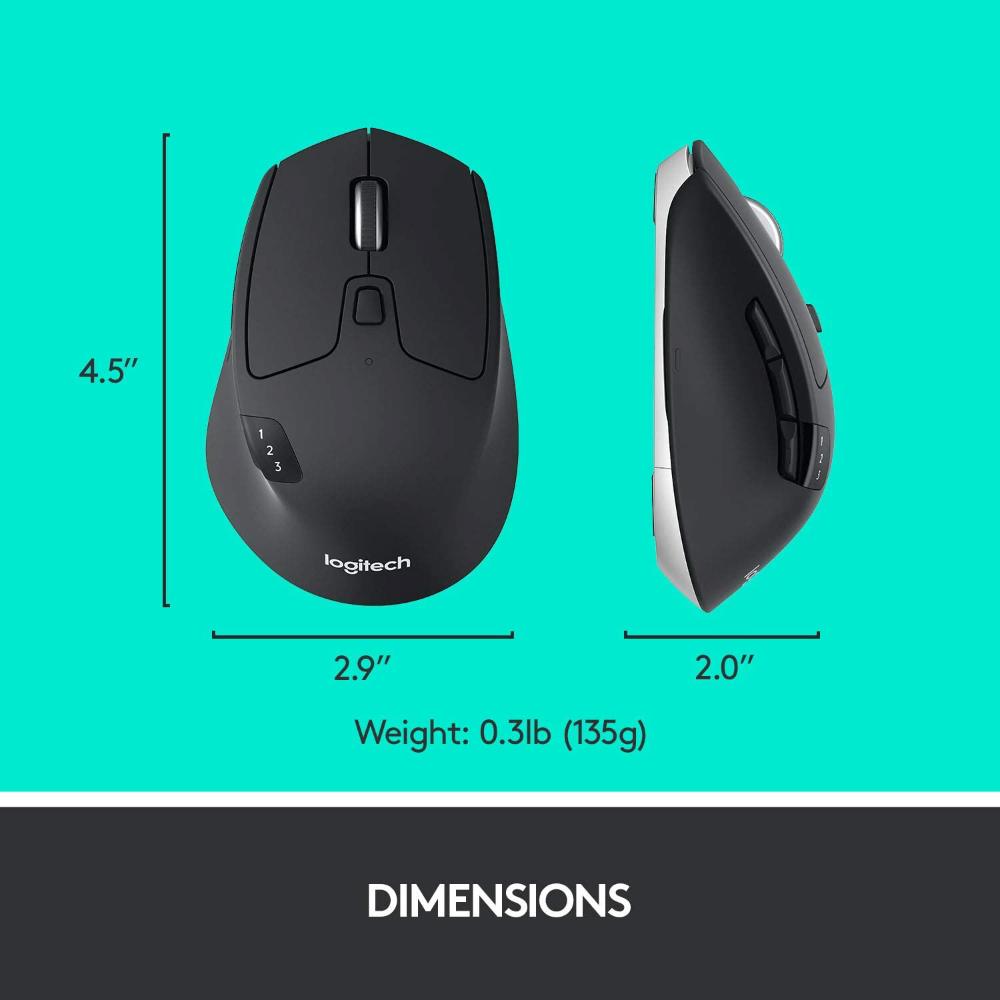 LOGITECH M720 Multi-Device Bluetooth and Wireless Mouse – Kaira
