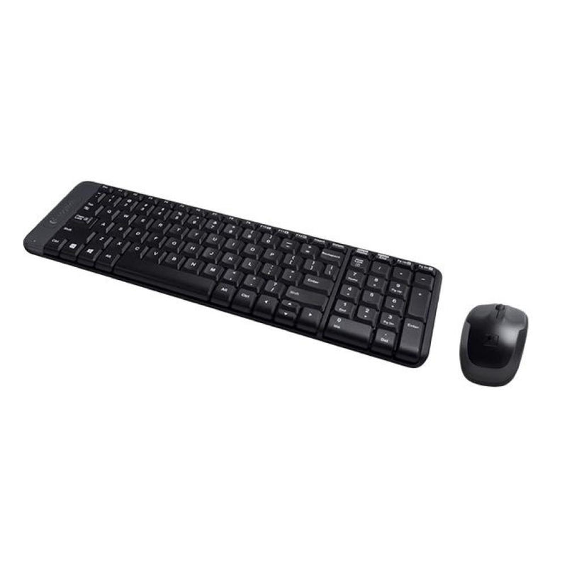 Logitech MK220 Compact Wireless Keyboard and Mouse Combo for Windows, 2.4 GHz Wireless with Unifying USB-Receiver, Wireless Mouse, 24 Month Battery Life, PC/Laptop