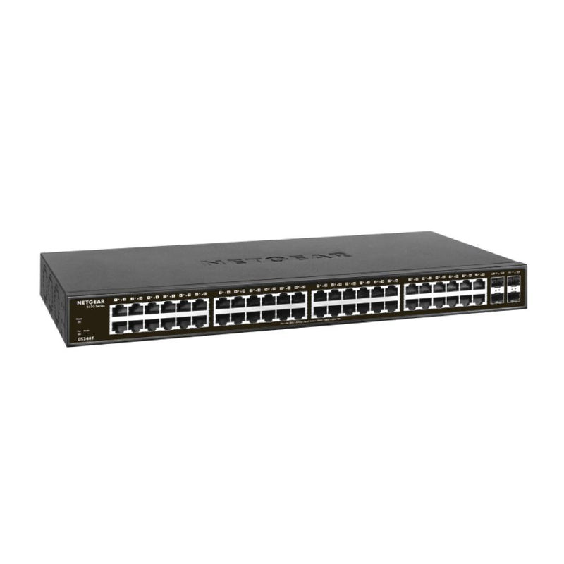 NETGEAR GS748T 48-Port Gigabit Ethernet Smart Switch - Managed, with 2 x 1G SFP and 2 x 1G Combo, Desktop or Rackmount, and Limited Lifetime Protection