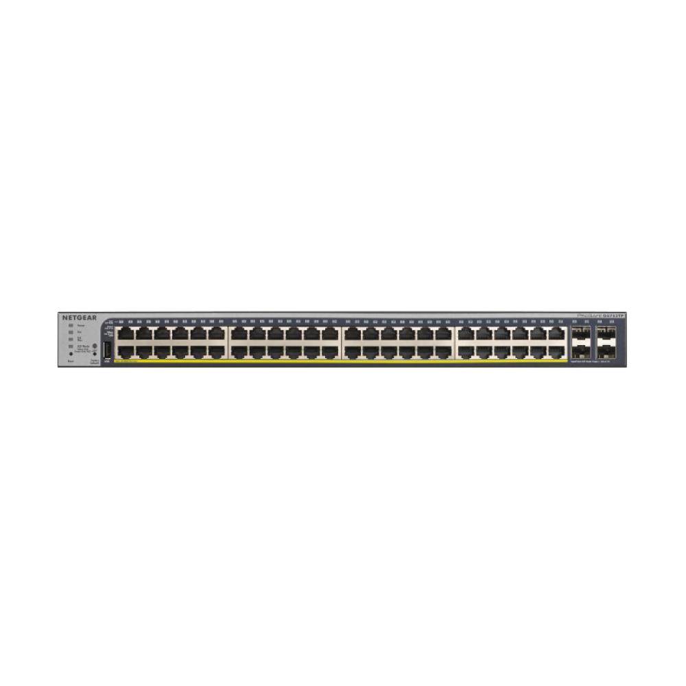 Gs752ts NETGEAR GS752TPv2 52-Port Gigabit Ethernet Smart Managed Pro PoE Switc ...