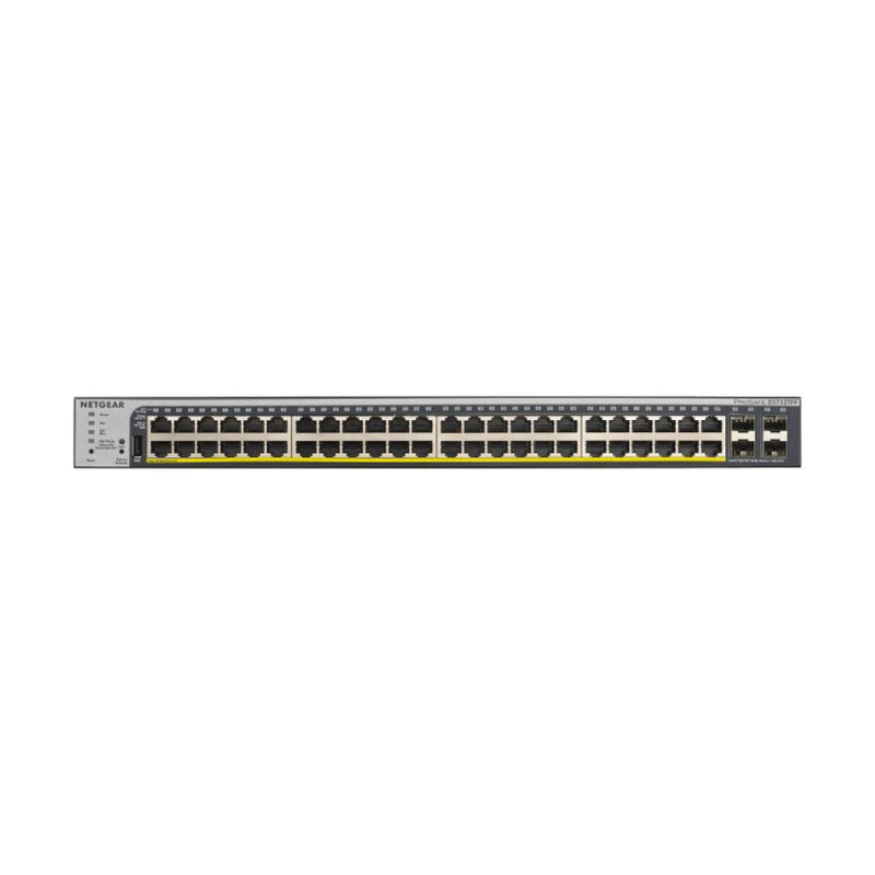 NETGEAR GS752TPP 52-Port Gigabit Ethernet Smart Managed Pro PoE Switch - with 48 x PoE+ @ 760W, 4 x 1G SFP, Desktop/Rackmount, and and ProSAFE Lifetime Protection 